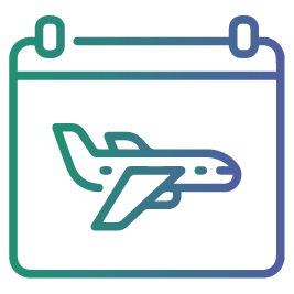 حدد وقت السفر